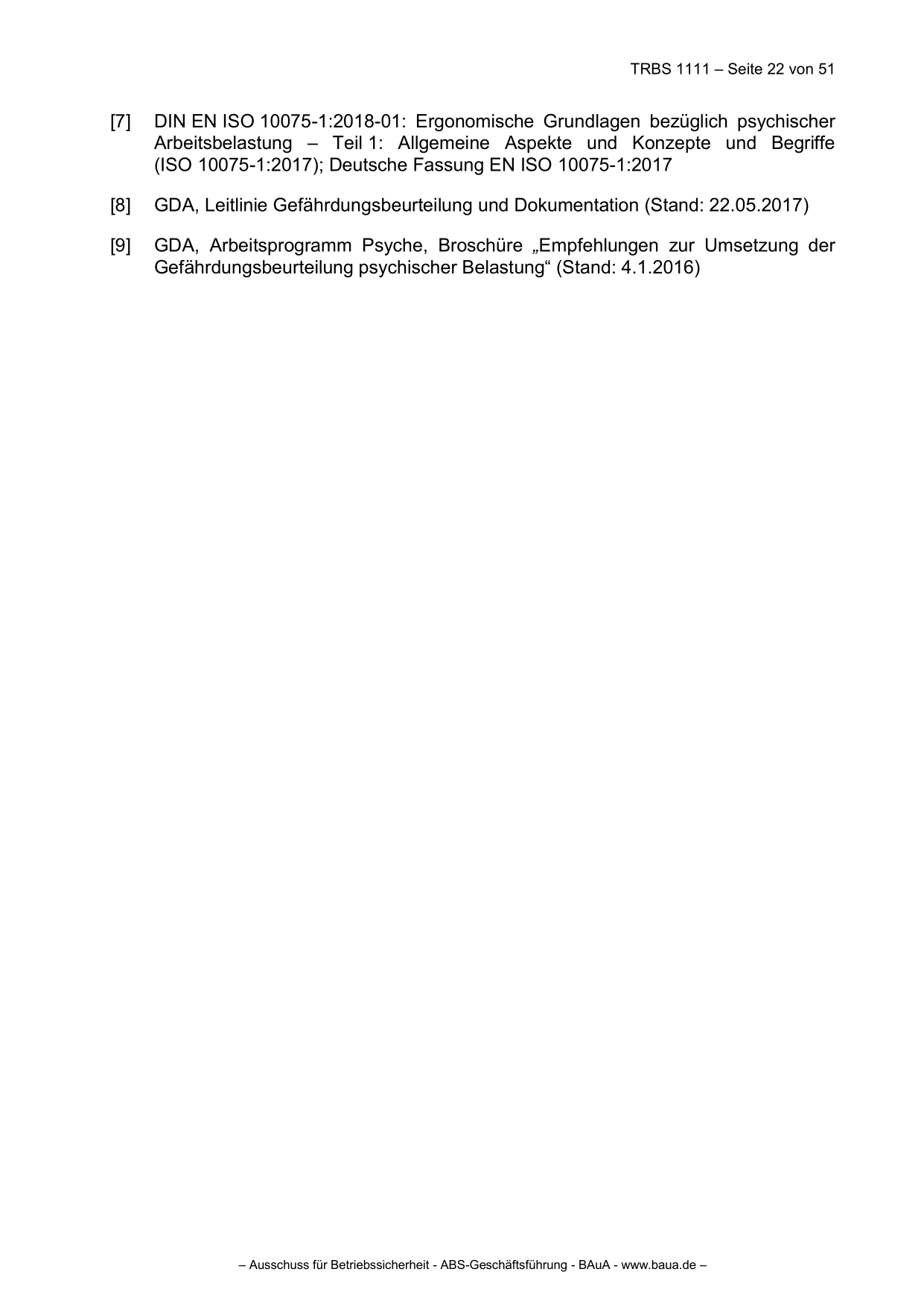 TRBS 1111 - Technische Regeln für Betriebssicherheit Gefährdungsbeurteilung